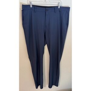 Travis Mathew Right On Time Golf Pants Men 38 x 32 Blue Stretch - Minor Flaw
